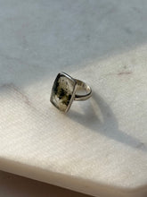 Load image into Gallery viewer, Moss Agate Sterling Silver Ring Size 7.25

