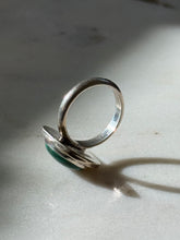 Load image into Gallery viewer, Vintage Malachite Sterling Silver Ring Size 10
