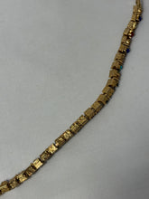 Load image into Gallery viewer, Vintage 1970s Gold Plated Multistone Bracelet 7”
