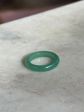 Load image into Gallery viewer, Green Jadeite Stacker Ring Size 7.75
