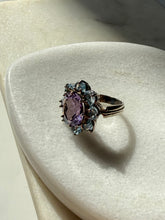 Load image into Gallery viewer, Chunky Sterling Silver Flower Ring Size 10
