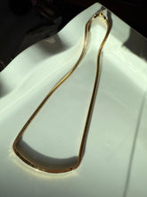 Load image into Gallery viewer, Monet Golden Bar Snake Necklace 16”
