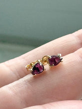 Load image into Gallery viewer, Vintage Natural Ruby 14k Gold Push Back Stud Earrings
