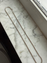 Load image into Gallery viewer, Vintage Rounded Snake Link Sterling Silver Chain 20”
