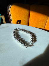 Load image into Gallery viewer, Ball Bead Sterling Silver Bracelet 7.75”
