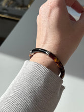 Load image into Gallery viewer, Italian Enamel Sterling Silver Hinged Bangle
