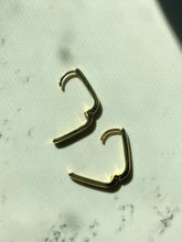 Load image into Gallery viewer, Clicker Gold Vermeil Hoop Earrings
