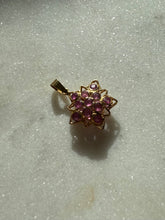 Load image into Gallery viewer, Natural Ruby 18k Gold Star Charm
