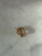 Load image into Gallery viewer, Vintage 14k Yellow Gold Heart Key Charm
