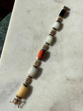 Load image into Gallery viewer, Jade Gold Vermeil Bracelet 7.25”
