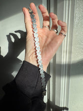 Load image into Gallery viewer, Italian Sterling Silver Heart Link Bracelet 7”

