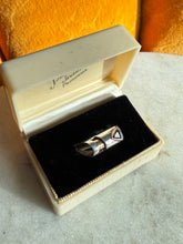 Load image into Gallery viewer, Garnet Sterling &amp; 14k Yellow Gold Ring Size 8
