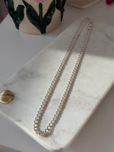 Load image into Gallery viewer, Vintage Italian Sterling Silver Cuban Link Chain 24”

