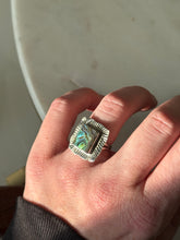 Load image into Gallery viewer, Abalone Sterling Silver Ring Size 6
