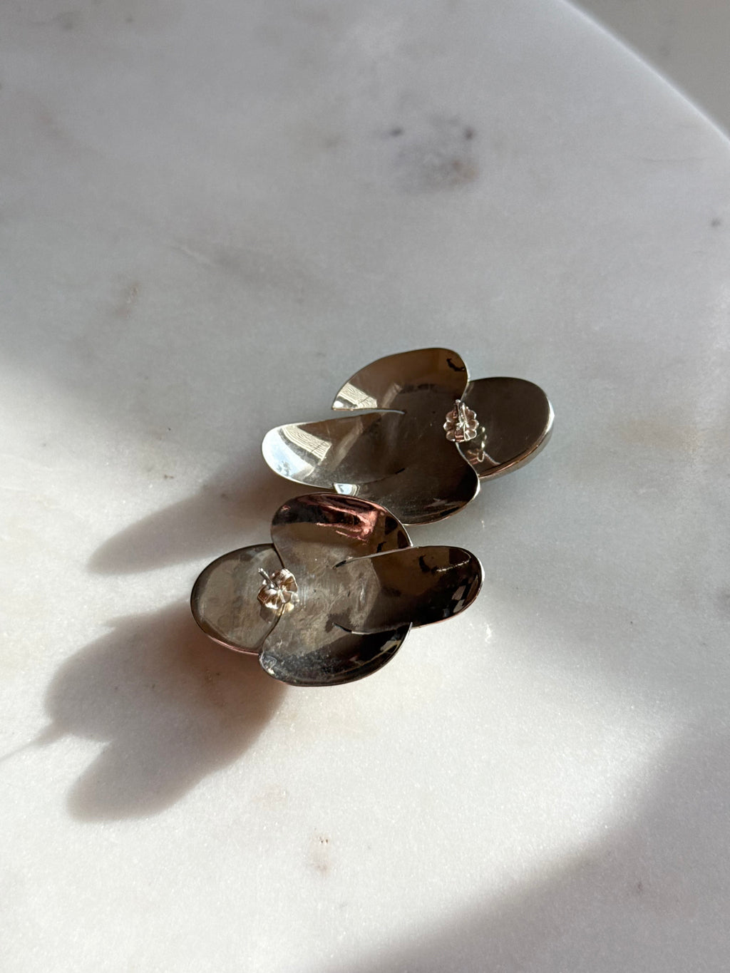 Vintage Agate Sterling Silver Earrings