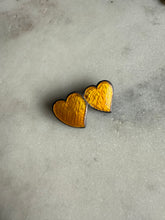 Load image into Gallery viewer, Yellow Enamel Double Heart Sterling Silver Pendant
