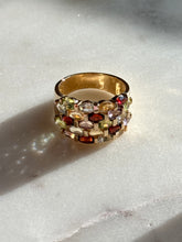 Load image into Gallery viewer, Multicolor Gold Vermeil Ring Size 10

