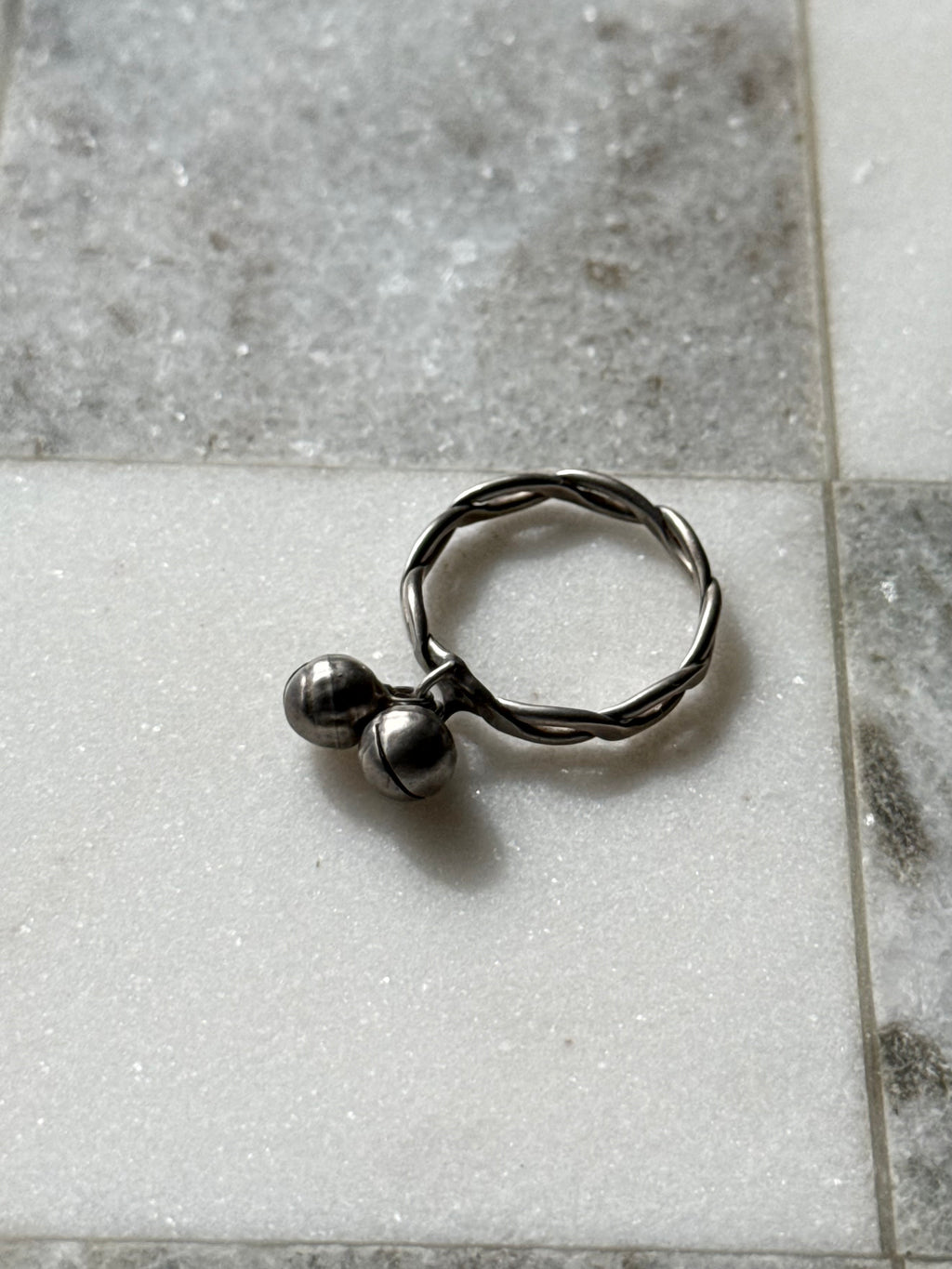 Braided Sterling Silver Ring Size 8.5