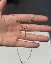 Load image into Gallery viewer, Vintage 10k Yellow Gold Diamond Lariat Drop Necklace 17”
