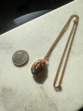 Load image into Gallery viewer, Italian Vintage Mosaic Gold Plated Necklace
