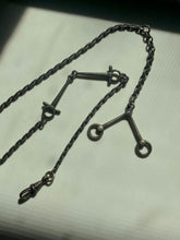 Load image into Gallery viewer, Rare Antique Sterling Silver Watch Chain Necklace
