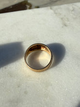 Load image into Gallery viewer, Antique 9k Gold Gypsy Trilogy Ring Size 6
