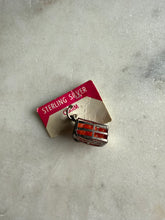 Load image into Gallery viewer, Vintage Deadstock Sterling Silver Orange Basket Charm
