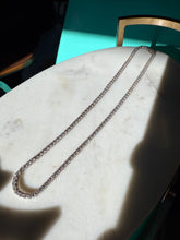 Load image into Gallery viewer, CZ Sterling Silver Tennis Chain Necklace 18”
