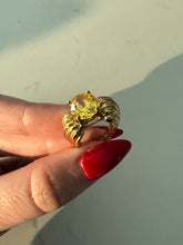 Load image into Gallery viewer, Chunky Yellow Gold Vermeil Ring Size 5.75
