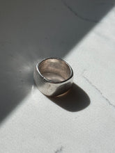Load image into Gallery viewer, Chunky Solid Sterling Silver Cigar Band Ring Size 7.25
