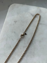 Load image into Gallery viewer, Italian Gold Vermeil Rope Necklace 18”
