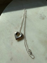 Load image into Gallery viewer, Puffy Heart Sterling Necklace
