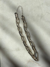 Load image into Gallery viewer, Rare Vintage Sterling Silver Paperclip Link Bracelet
