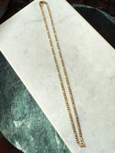 Load image into Gallery viewer, Italian Gold Vermeil Figaro Chain 20”

