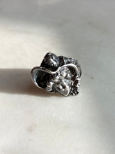 Load image into Gallery viewer, Vintage Art Nouveau Lady Sterling Ring Size 6.25
