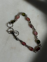 Load image into Gallery viewer, Tourmaline Sterling Silver Bracelet 7.25”

