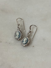Load image into Gallery viewer, Vintage Sterling Carved Cameo Earrings
