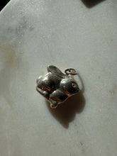 Load image into Gallery viewer, Bunny Sterling Silver 3D Puffy Pendant
