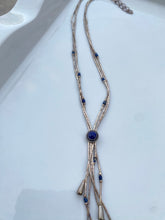 Load image into Gallery viewer, Lapis Vintage Sterling Silver Necklace
