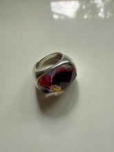 Load image into Gallery viewer, Chunky Sterling Silver Flower Ring Size 7
