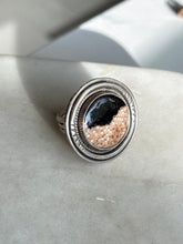 Load image into Gallery viewer, Fossilized Florida Palm Sterling Silver Ring Size 9
