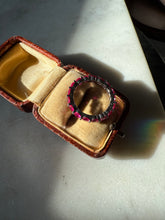 Load image into Gallery viewer, Synthetic Ruby Sterling Silver Infinity Band Ring Size 8.5
