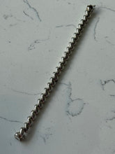 Load image into Gallery viewer, Vintage Italian Sterling Silver San Marco Croissant Bracelet 7.25”
