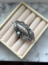 Load image into Gallery viewer, Petrified Florida Palm Sterling Silver Ring Size 8.75
