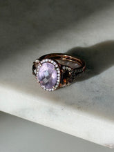 Load image into Gallery viewer, Gold Vermeil Purple Ring Size 7
