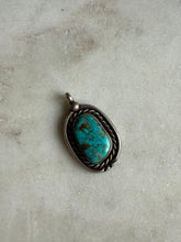 Load image into Gallery viewer, Vintage Turquoise Sterling Silver Pendant

