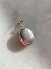 Load image into Gallery viewer, Oval Locket Sterling Silver Spring Ring Charm
