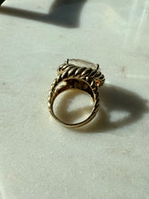 Load image into Gallery viewer, Chunky Quartz Gold Vermeil Ring Size 6
