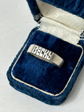 Load image into Gallery viewer, Vintage BECKY Spellout Sterling Ring Size 9.5
