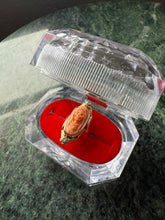 Load image into Gallery viewer, Vintage Red Velvet Ring Box
